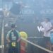 Italian Open match delayed by cup final fireworks